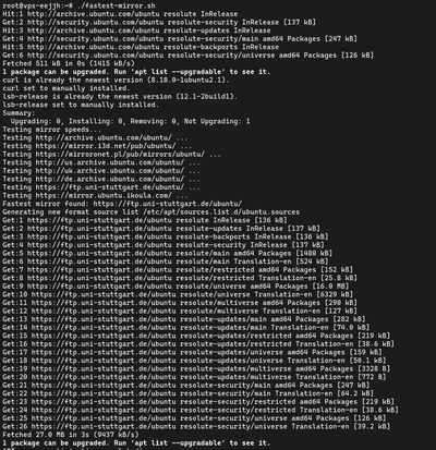 Process of running the script