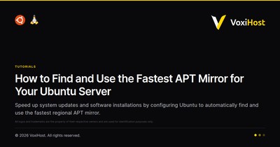 How to Find and Use the Fastest APT Mirror for Your Ubuntu Server