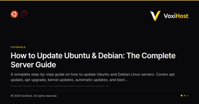 How to Update Ubuntu & Debian: The Complete Server Guide