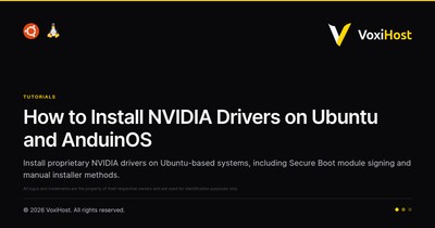 How to Install NVIDIA Drivers on Ubuntu and AnduinOS