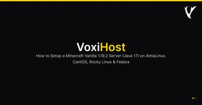 How to Setup a Minecraft Vanilla 1.19.2 Server (Java 17) on AlmaLinux, CentOS, Rocky Linux & Fedora