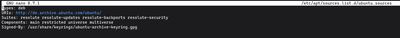Pokazanie pliku sources.list.d/ubuntu.sources