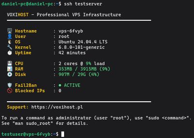 Szybkie połączenie z serwerem