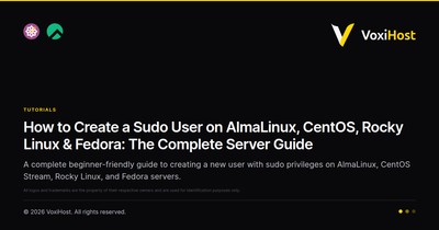 How to Create a Sudo User on AlmaLinux, CentOS, Rocky Linux & Fedora: The Complete Server Guide