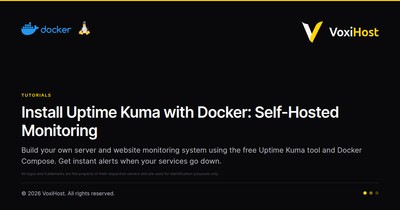 Install Uptime Kuma with Docker: Self-Hosted Monitoring