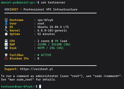 Fast connection to the server