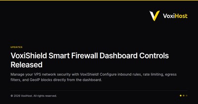 VoxiShield Smart Firewall Dashboard Controls Released