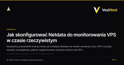 Jak skonfigurować Netdata do monitorowania VPS w czasie rzeczywistym