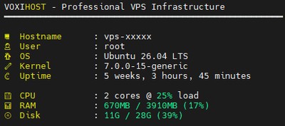 Sesja terminala wyświetlająca sprawdzenie zasobów systemowych i walidację użytkownika przed rozpoczęciem instalacji Python venv