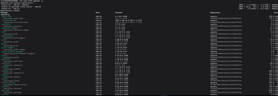 Running sudo dnf5 upgrade on Fedora 43 - terminal output showing packages being updated