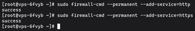 Running sudo firewall-cmd --permanent --add-service=http to permanently allow HTTP traffic through firewalld on AlmaLinux or Rocky Linux