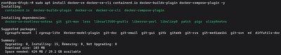 Uruchamianie sudo apt install docker-ce docker-ce-cli containerd.io docker-compose-plugin na Ubuntu