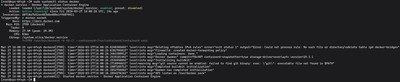 Uruchamianie sudo systemctl status docker na AlmaLinux aby potwierdzić że demon Docker jest aktywny i działa poprawnie