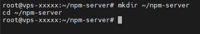 Creating the npm directory
