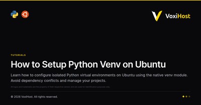 How to Setup Python Venv on Ubuntu