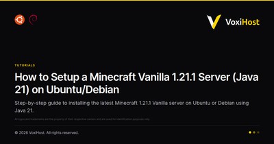 How to Setup a Minecraft Vanilla 1.21.1 Server (Java 21) on Ubuntu/Debian