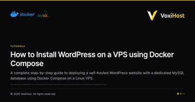 How to Install WordPress on a VPS using Docker Compose