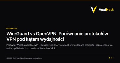 WireGuard vs OpenVPN: Porównanie protokołów VPN pod kątem wydajności