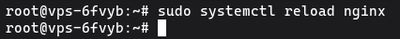Uruchamianie sudo systemctl reload nginx aby przeładować konfigurację Nginx bez przerywania aktywnych połączeń