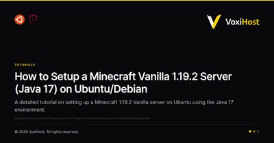 How to Setup a Minecraft Vanilla 1.19.2 Server (Java 17) on Ubuntu/Debian