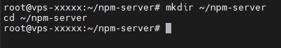 Creating the npm directory