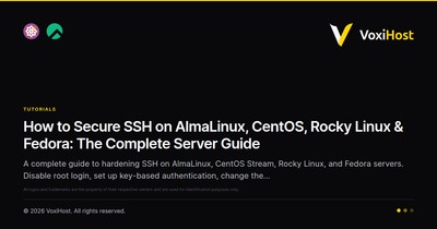 How to Secure SSH on AlmaLinux, CentOS, Rocky Linux & Fedora: The Complete Server Guide