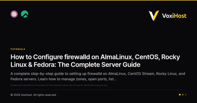 How to Configure firewalld on AlmaLinux, CentOS, Rocky Linux & Fedora: The Complete Server Guide
