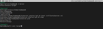 Tworzenie usługi systemd dla serwera TeamSpeak