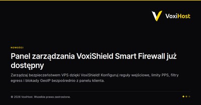 Panel zarządzania VoxiShield Smart Firewall już dostępny